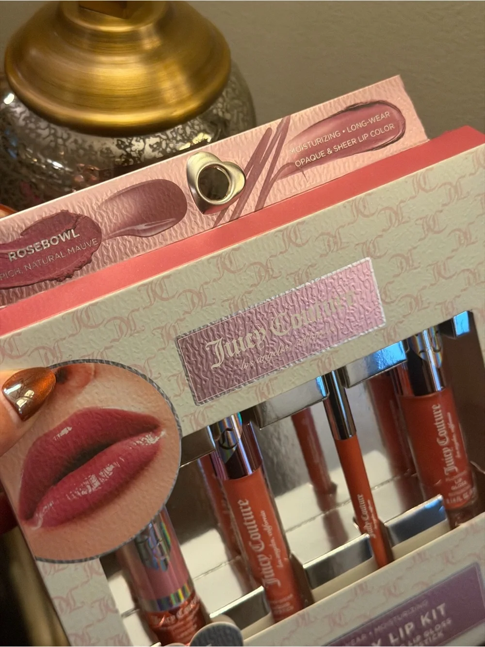 Juicy Couture All-Day Lip Kit — Rosebowl Pink
